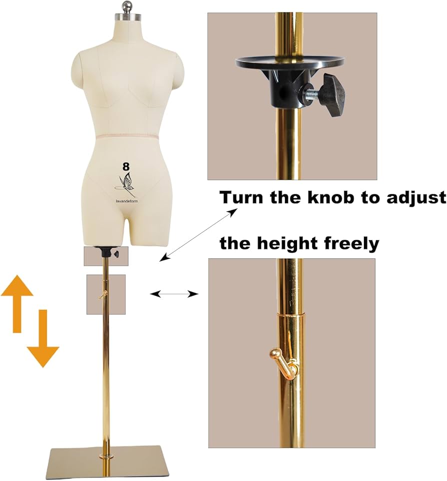 Amazon.com: lavandeform Female Dress Model Torso Body Clothing