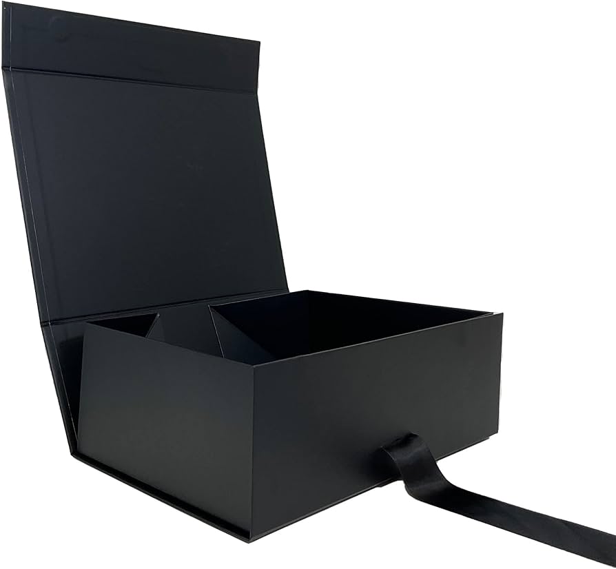 Amazon.com: PACK2PACK Luxury Foldable Gift Box with Fixed Ribbon