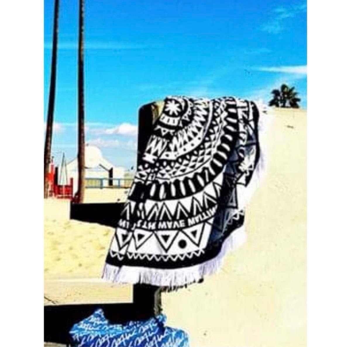 WTW ラウンドタオル WTW ビーチラウンドタオル／ターコイズ