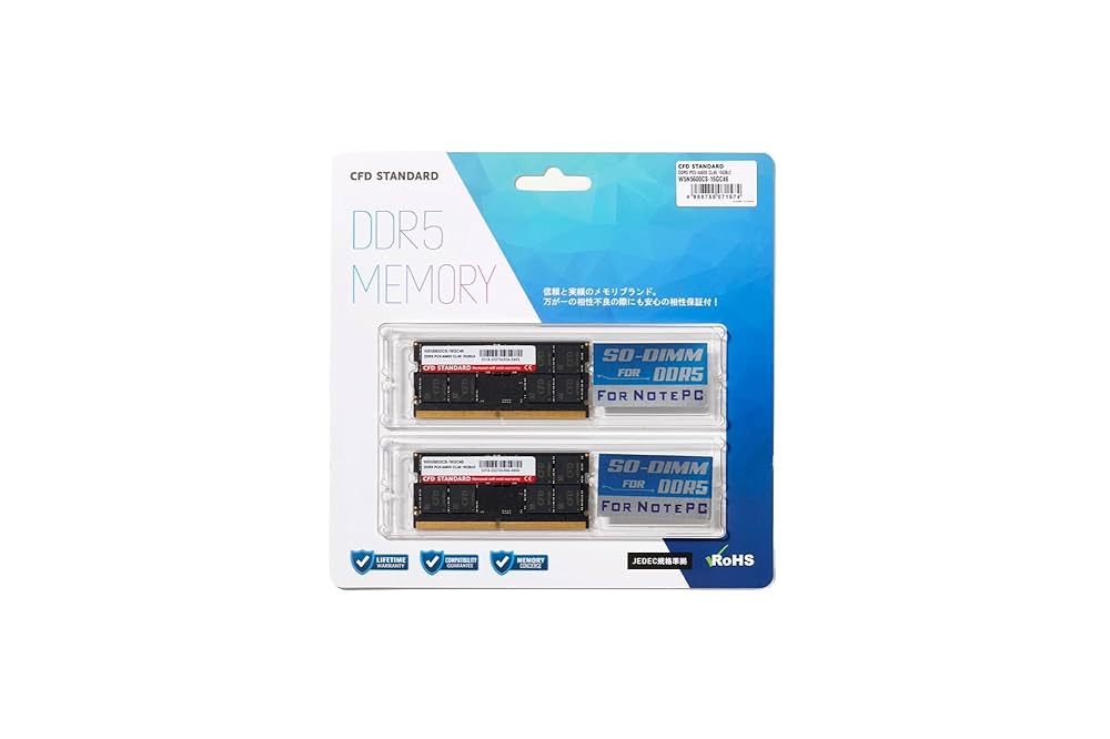 メモリー CFD STANDARD DDR5 32GB (16GB x 2) | CFD販売