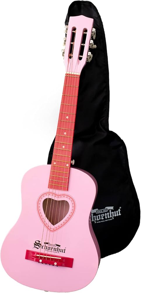 Amazon.com: Schoenhut 6-String Pink Acoustic Guitar (605P) : Toys