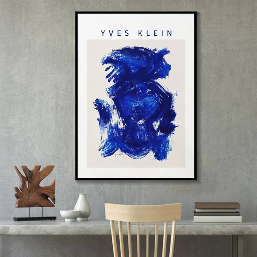 Amazon.co.jp: イヴ・クライン・ブルー・ポスター イヴ・クライン絵画
