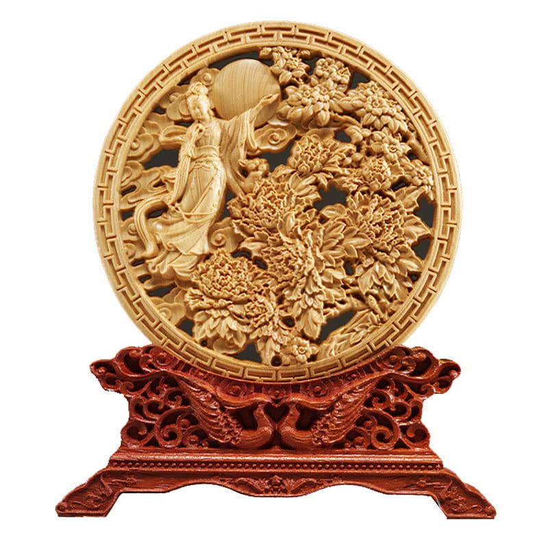 中国，木彫画，置物，インテリア