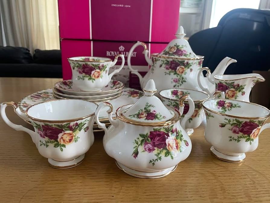 Amazon.co.jp: ロイヤルアルバート オールドカントリーローズ セット