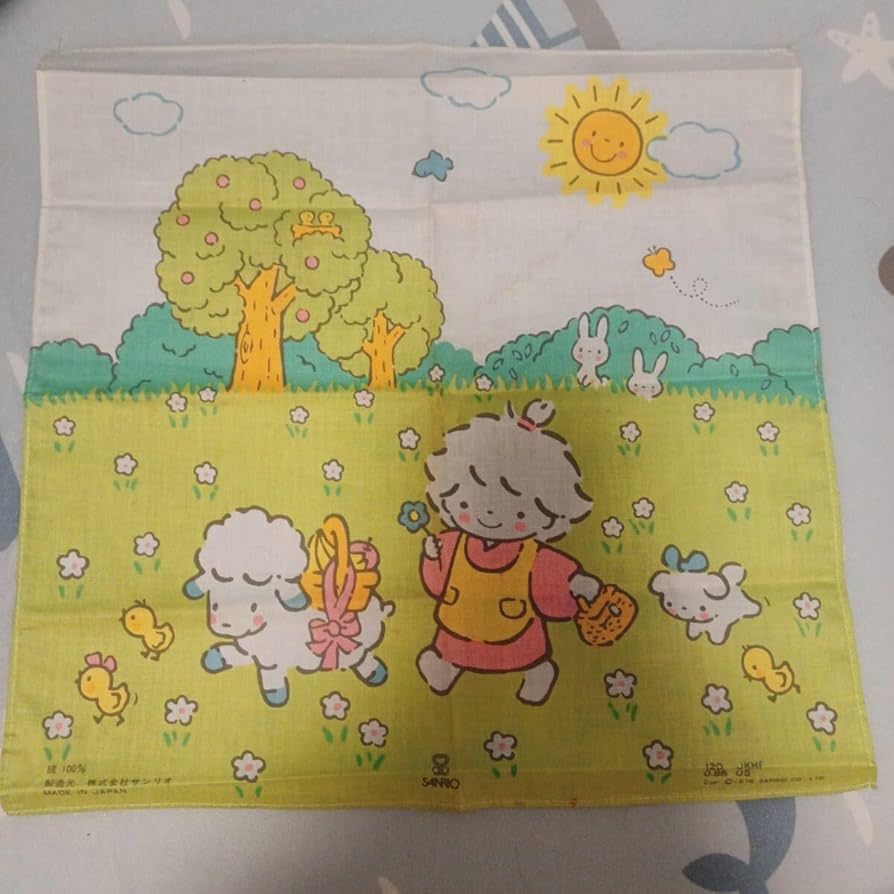 Amazon.co.jp: タイニーポエム Tiny Poem 風の子さっちゃん ハンカチ