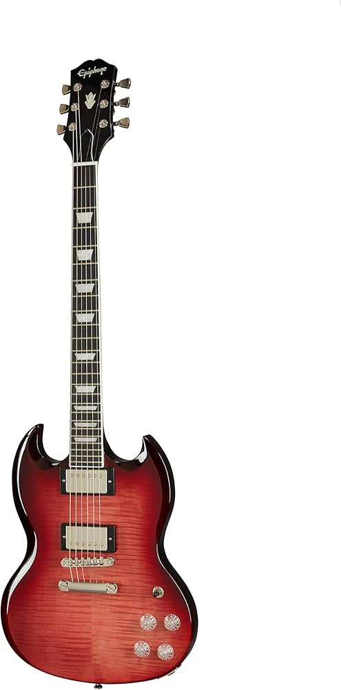 Amazon.co.jp: Epiphone SG モダンフィギュアギター トランスレッド