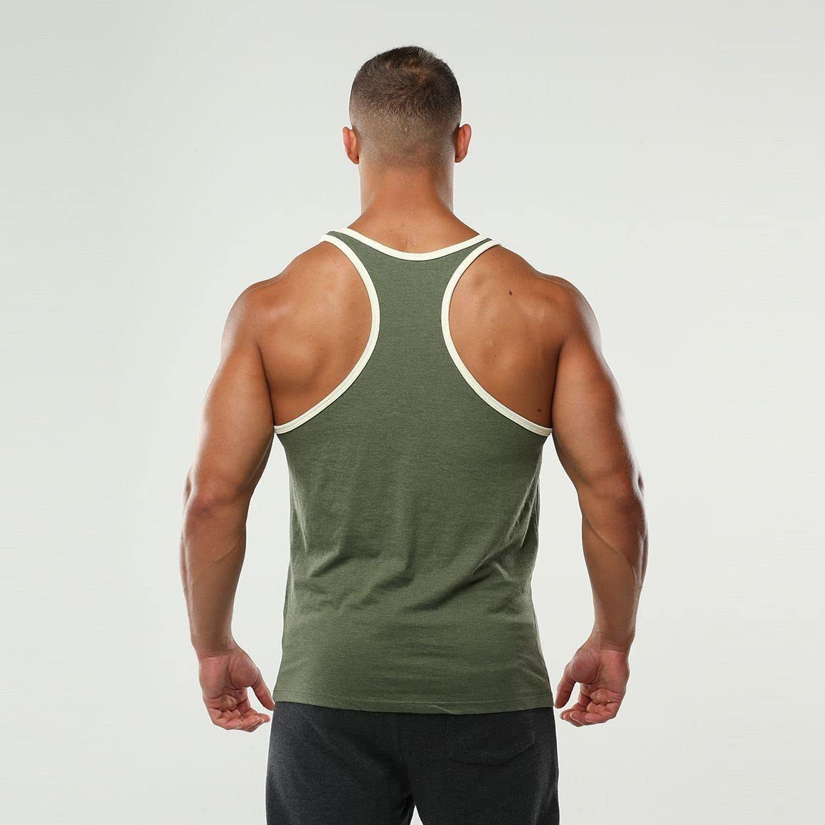 ゴールドジム タンクトップ リンガータンク ゴールド Mサイズ ゴールド