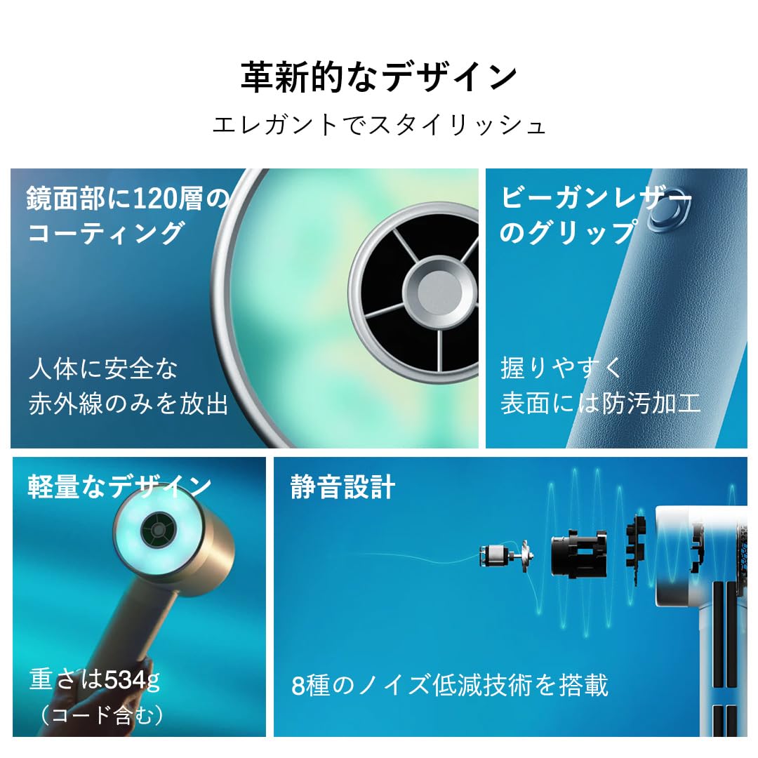 Amazon | 【Zuvi公式】Zuvi Halo 光ヘアケアドライヤー（有線モデル