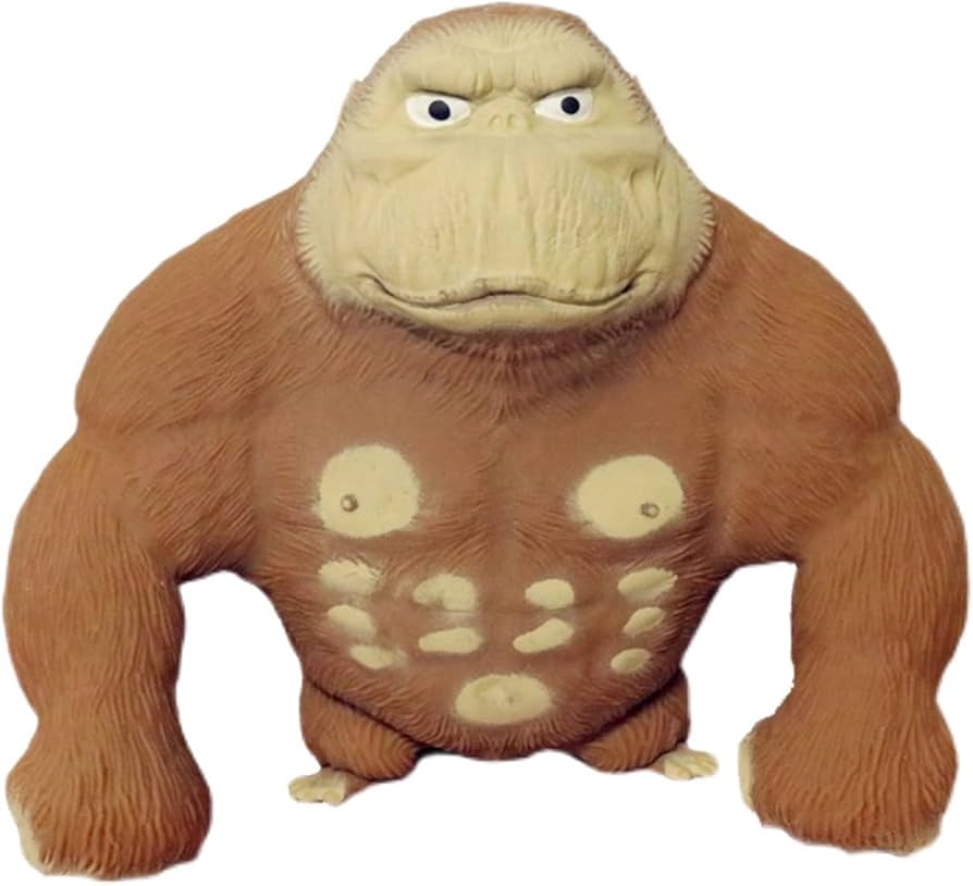 Amazon | ゴリラのおもちゃ オランウータン人形 ゴリラ人形 ラテックス
