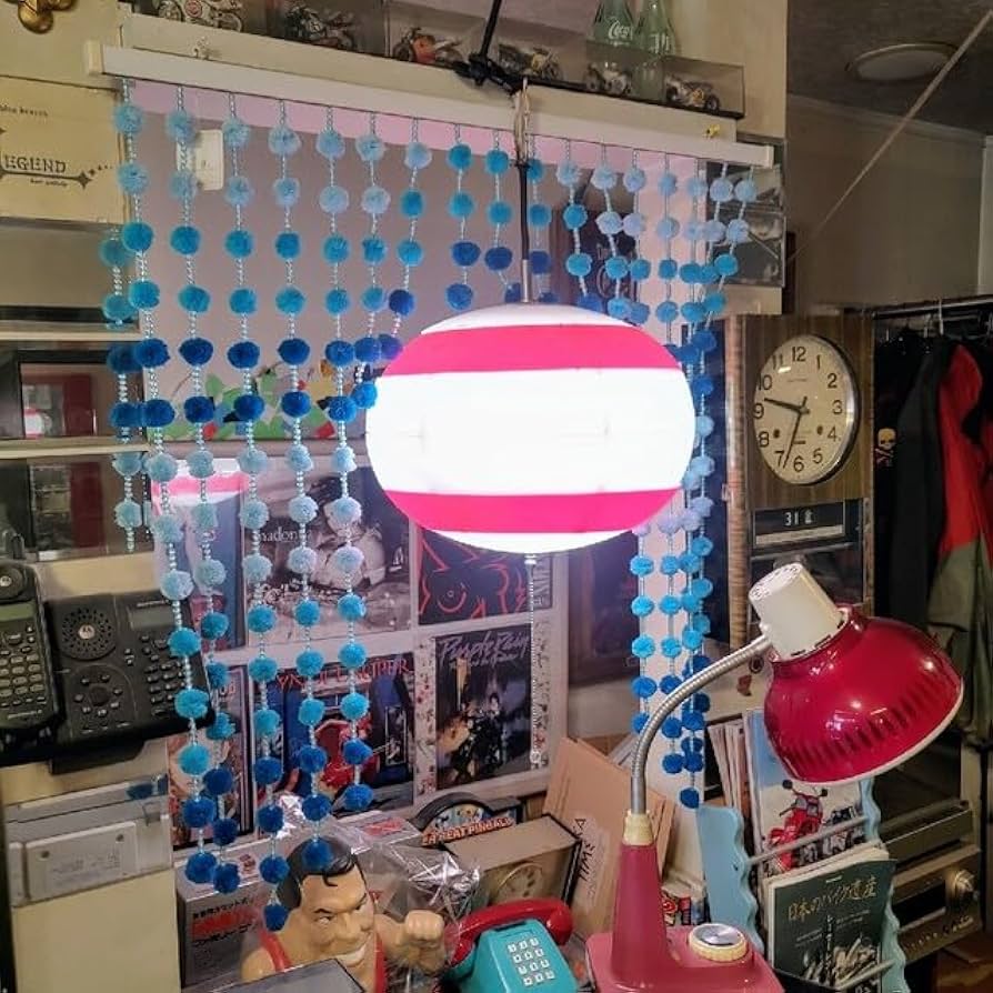 Amazon.co.jp: 超貴重！！昭和レトロ 珠のれん 暖簾 レトロポップ