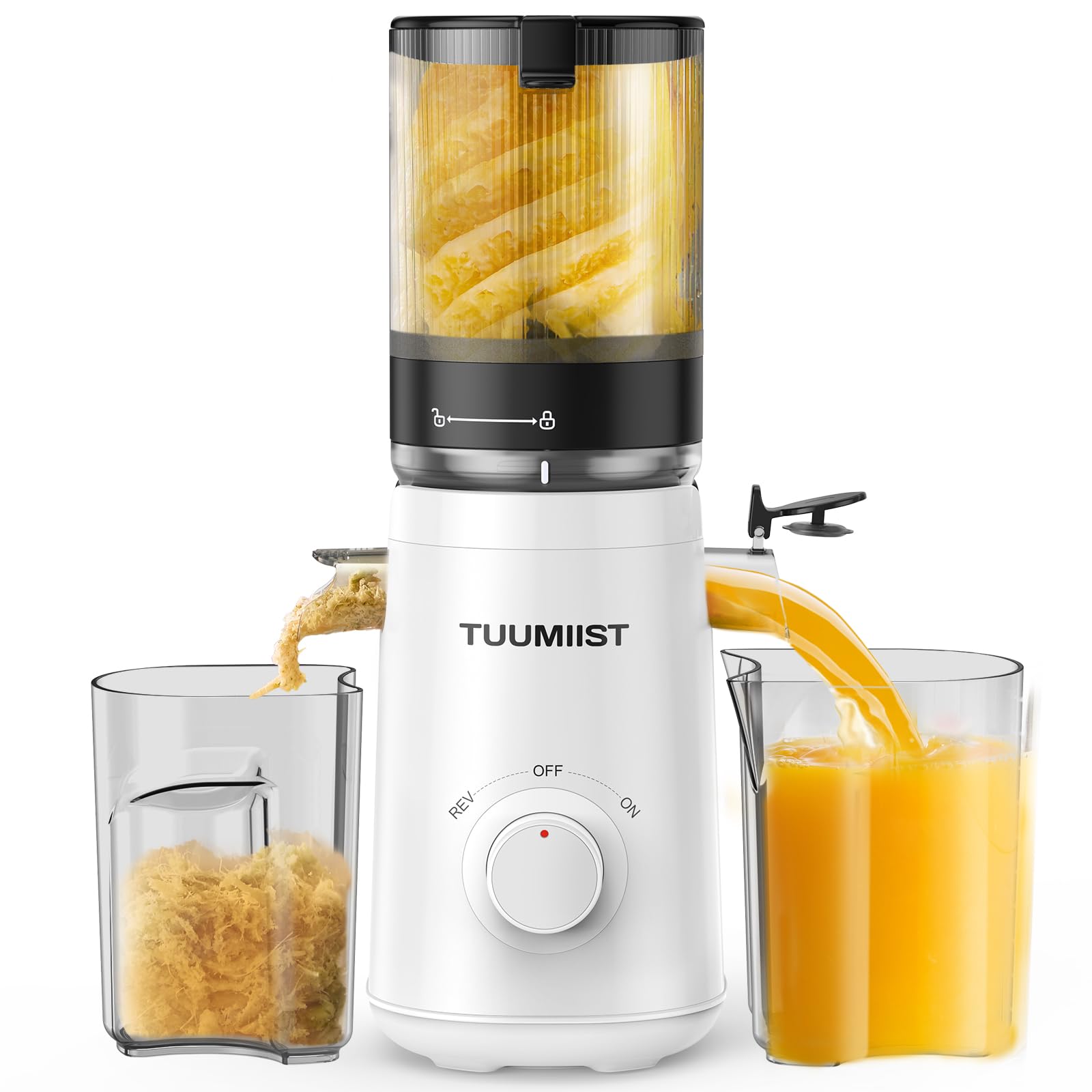 栄養満点︎スロージューサー コールドプレス 幅広口 大容量 アイボリー