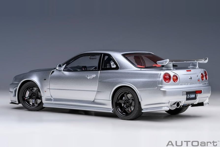 Amazon.com: AUTOart 1/18 Nismo R34 GT-R Z-tune Z-tune Silver