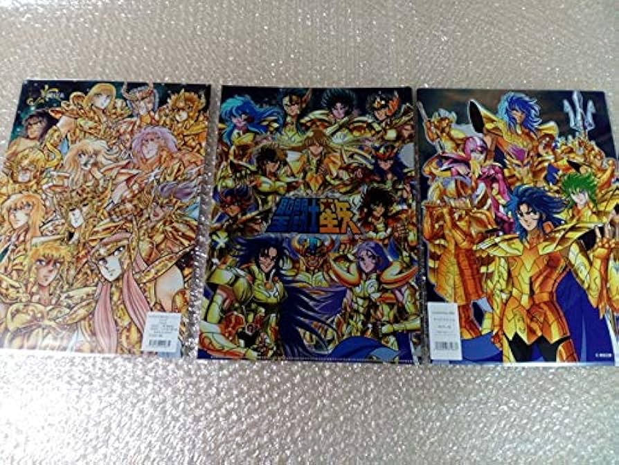 黄金聖闘士＆青銅聖闘士 クリアフォルダー2枚セット 聖闘士星矢30周年展