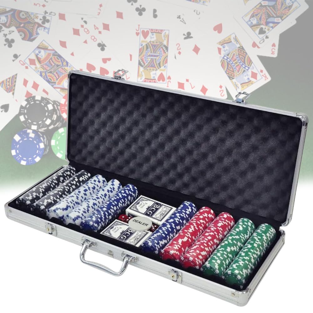 Amazon | iimono117 ポーカーセット チップ500枚 アルミケース 鍵付き
