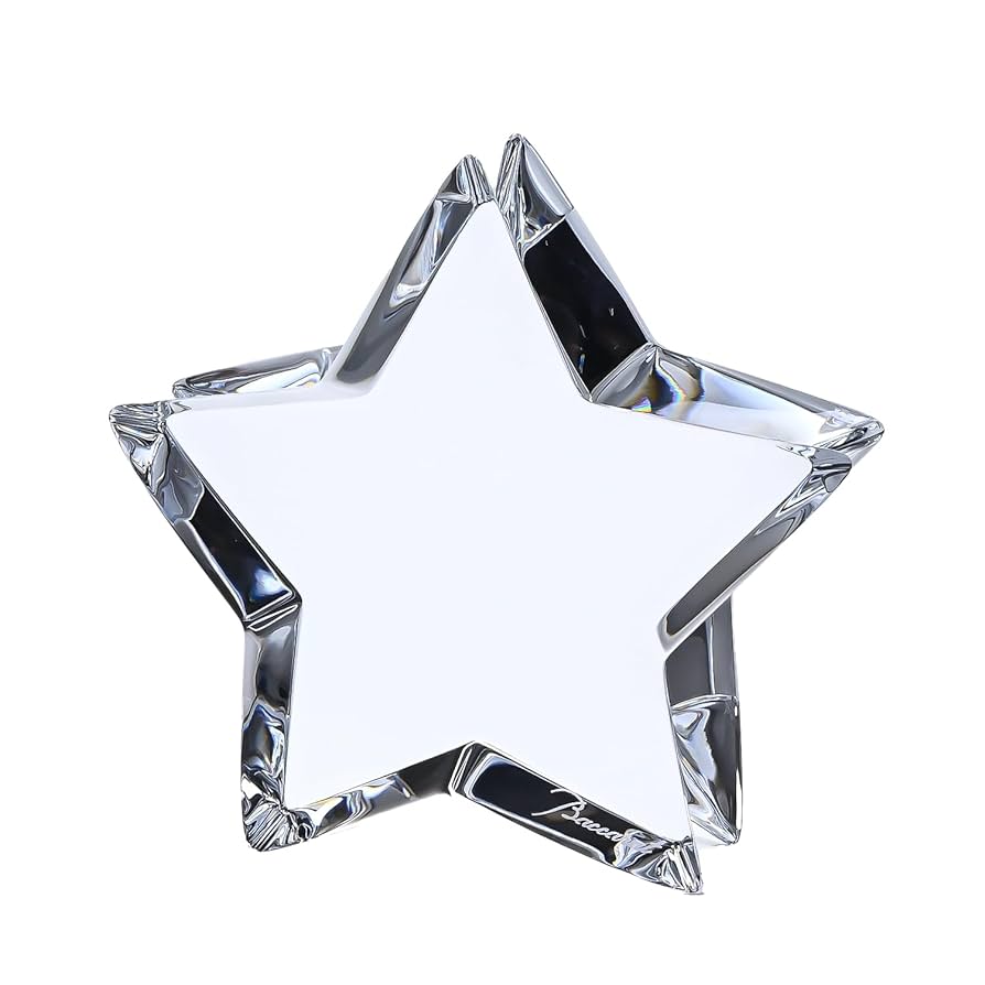 Baccaratバカラ 月と太陽の風景 9面体クリスタル置物箱入り Baccarat