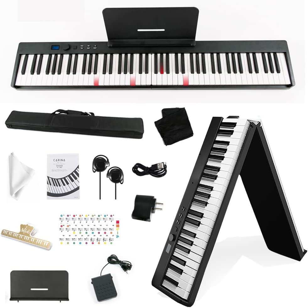 Amazon | Carina 電子ピアノ 88鍵盤 スタンド椅子セット キーボード
