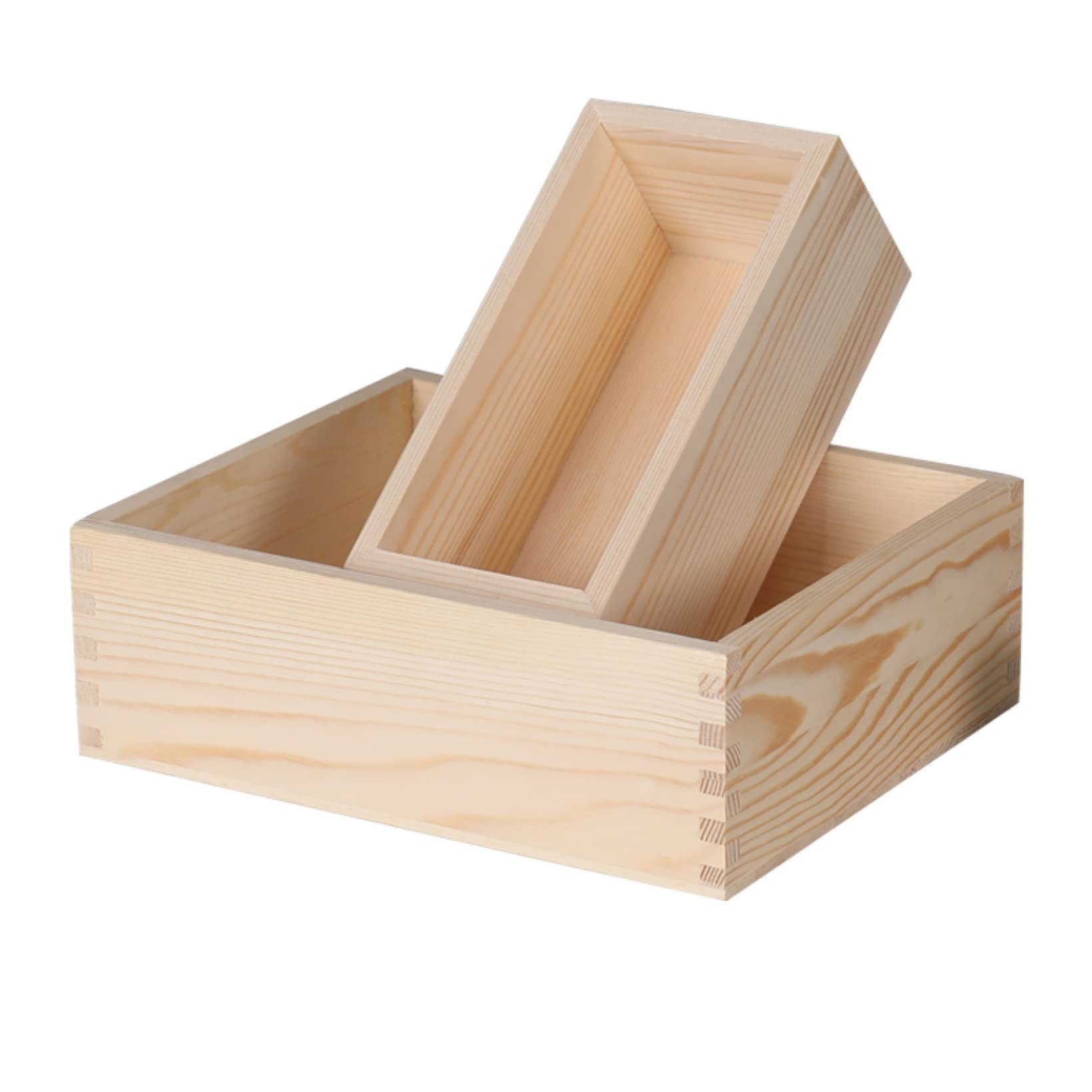 Amazon｜MJKQ9 収納ボックス 木製 木箱 収納ボックス ナチュラル