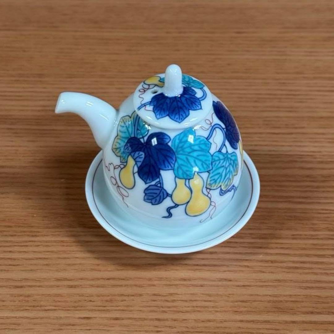 今泉今右衛門 醤油差し1個 錦絵変り小皿6枚セット 今泉今