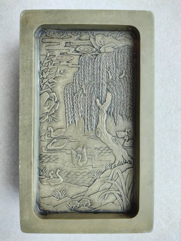 d*3様 端渓硯 中国 書道具 レトロ ビンテージ 古物 工芸 d*3様 端渓硯