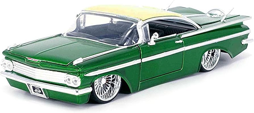 Amazon.com: 1959 Chevy Impala Lowrider Green Metallic with Cream