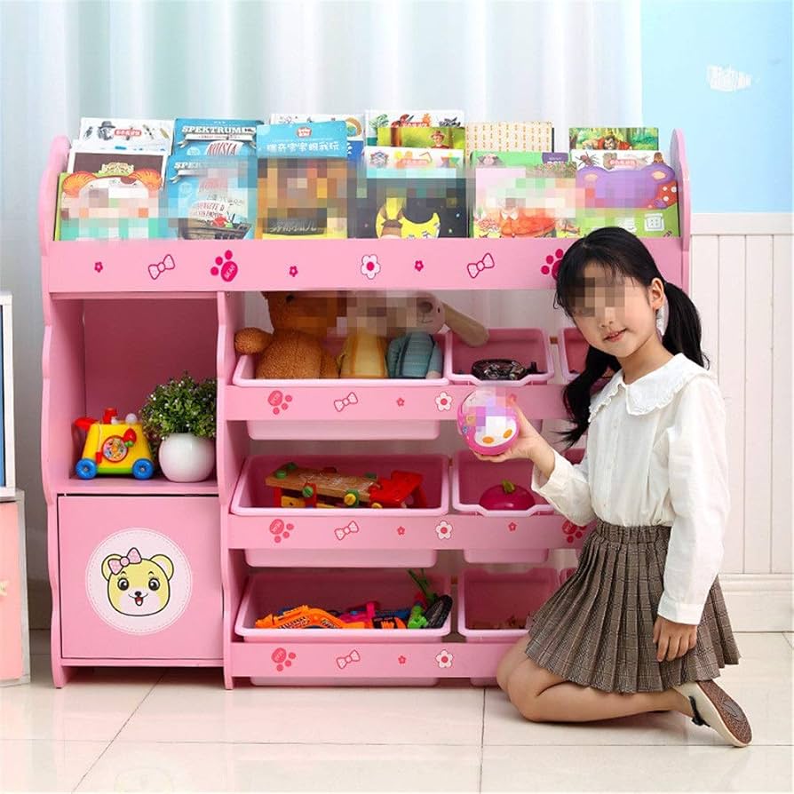 Amazon｜おもちゃ箱 本とおもちゃのオーガナイザーはおもちゃの収納の