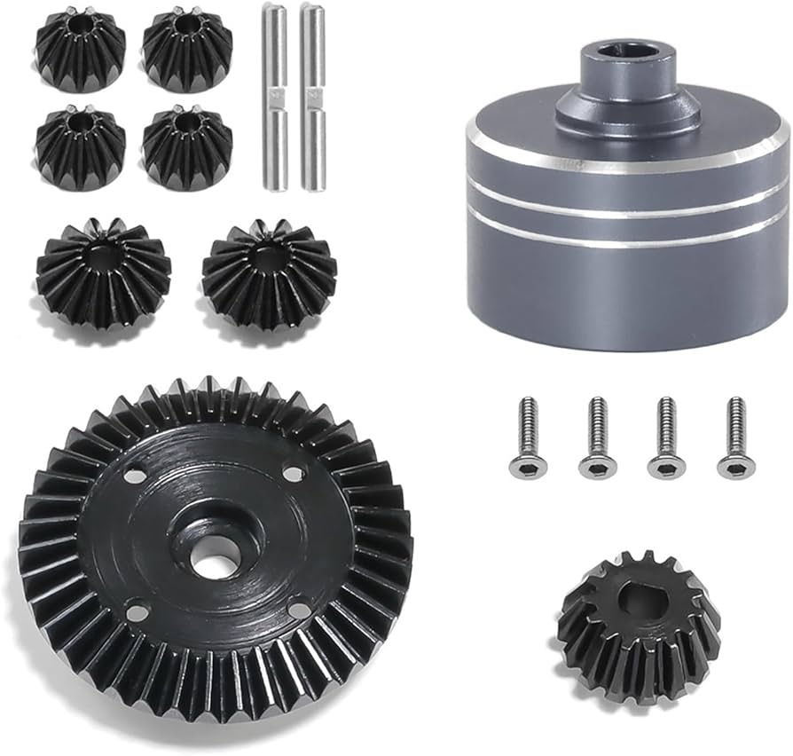 Amazon | タミヤ用 TT02 TT02B 1/10 RC カー アクセサリー用合金デフ