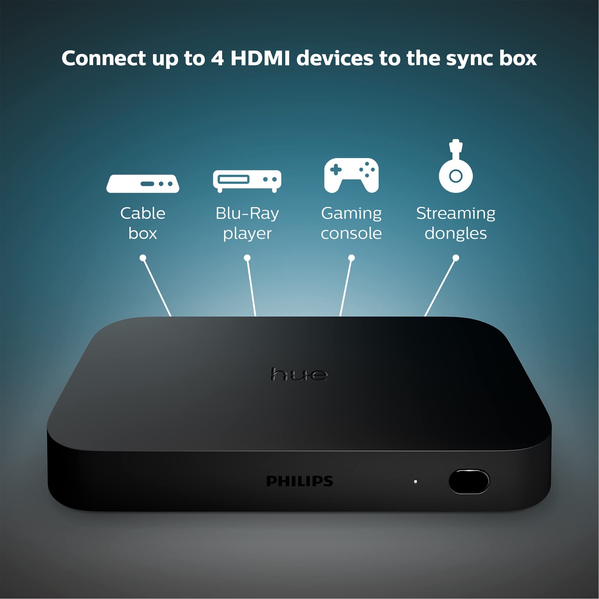 Philips Hue Play HDMI Sync Box - Requires Hue Bridge - Supports