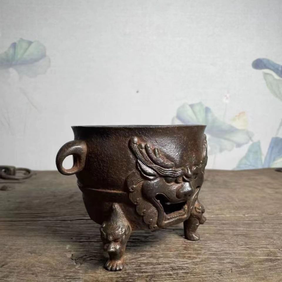 銅器 銅壺 双竜香炉 仏具 灰皿 収納缶 装飾品 工芸品 置物 銅器 銅