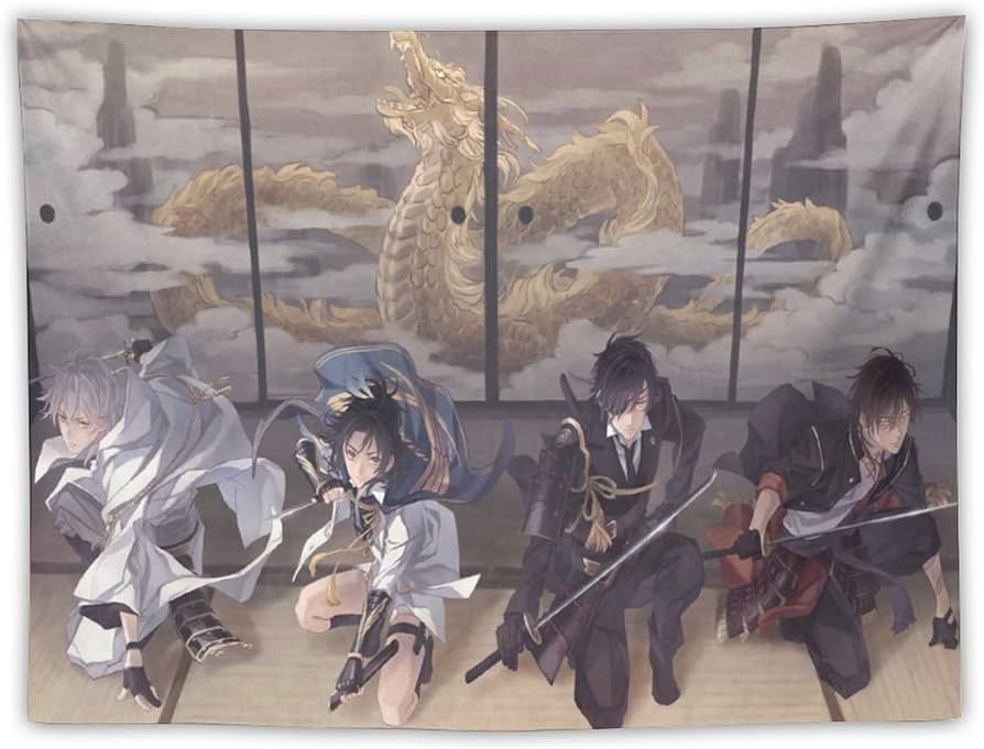 Amazon.co.jp: タペストリー 萌え アニメ柄 刀剣乱舞 伊達組 大倶利