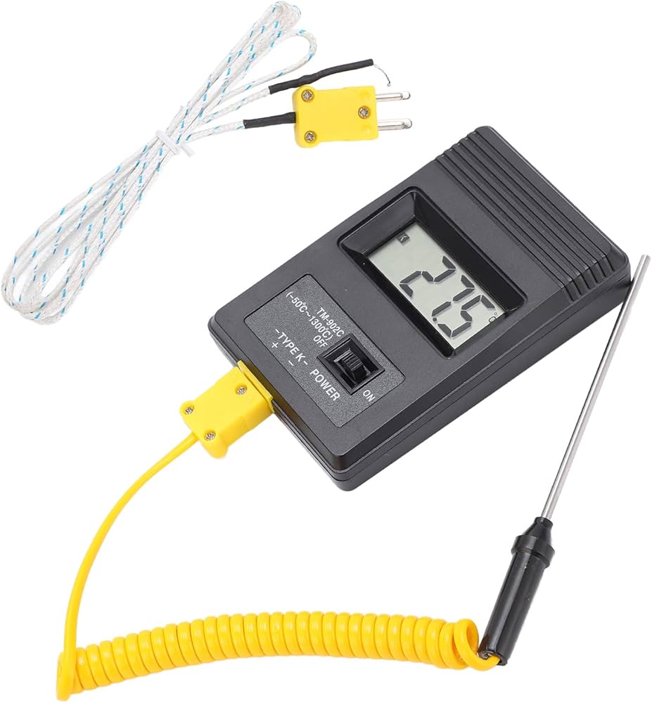 Amazon | Jeffergardenデジタル温度計 Tm-902c-50 〜 + 300°C K タイプ