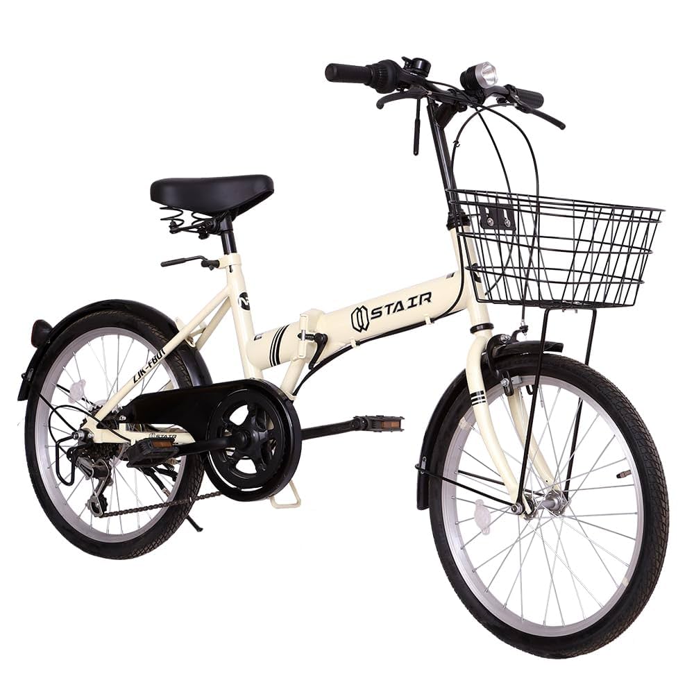 新品 定価42000円 白 自転車 6段変速 ママチャリ 折りたたみ 26イ