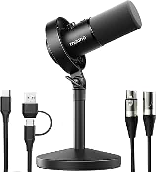 Amazon.com: MAONO USB XLR Dynamic Microphone for Podcast: PC