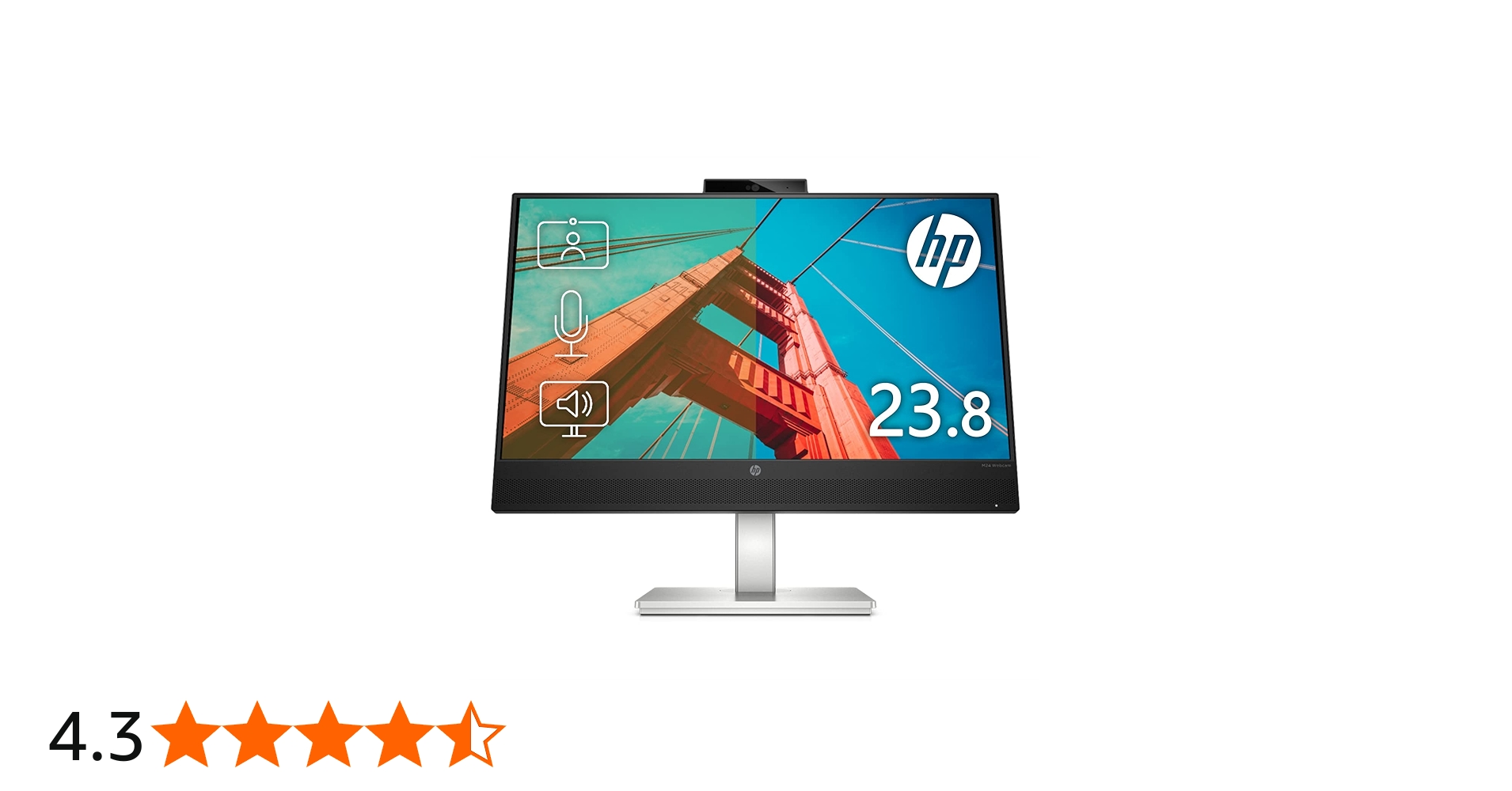 Amazon.co.jp: HP モニター 23.8インチ Webcam&スピーカー内蔵