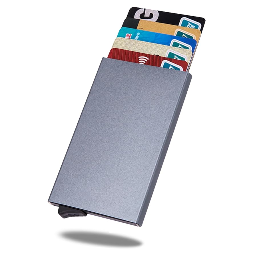 VOLAN スライド式カード入れホルダー ブルー VOLAN スライド式カード