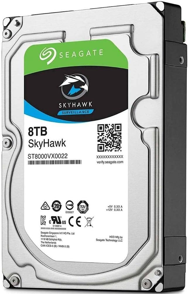 Seagate SkyHawk 8TB Surveillance Internal Hard Drive HDD – 3.5