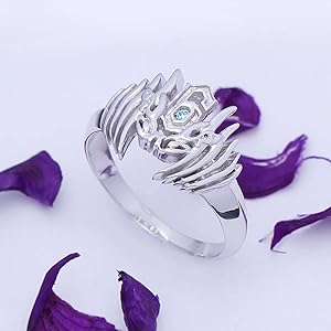 Amazon.com: Blue Topaz 925 Silver Women Men Anime Bleach Grimmjow