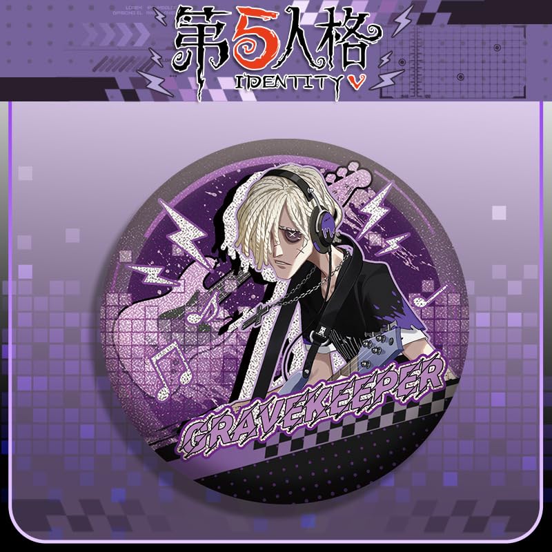 断捨離中】第五人格 CP26 お茶会 スクエア 缶バッジ 納棺師