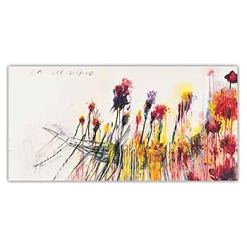 Cy Twombly Flowers Ⅱ ポスター (額装済) Cy Twombly Flowers Ⅱ