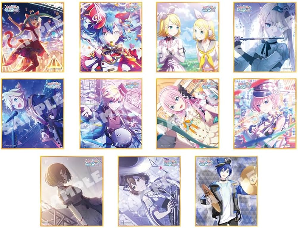 プロセカ 色紙 ウエハース 下敷きまとめ売り プロジェクトセカイ