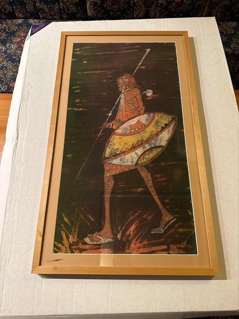 アフリカケニア飾り布ろうけつ染めワックスアート