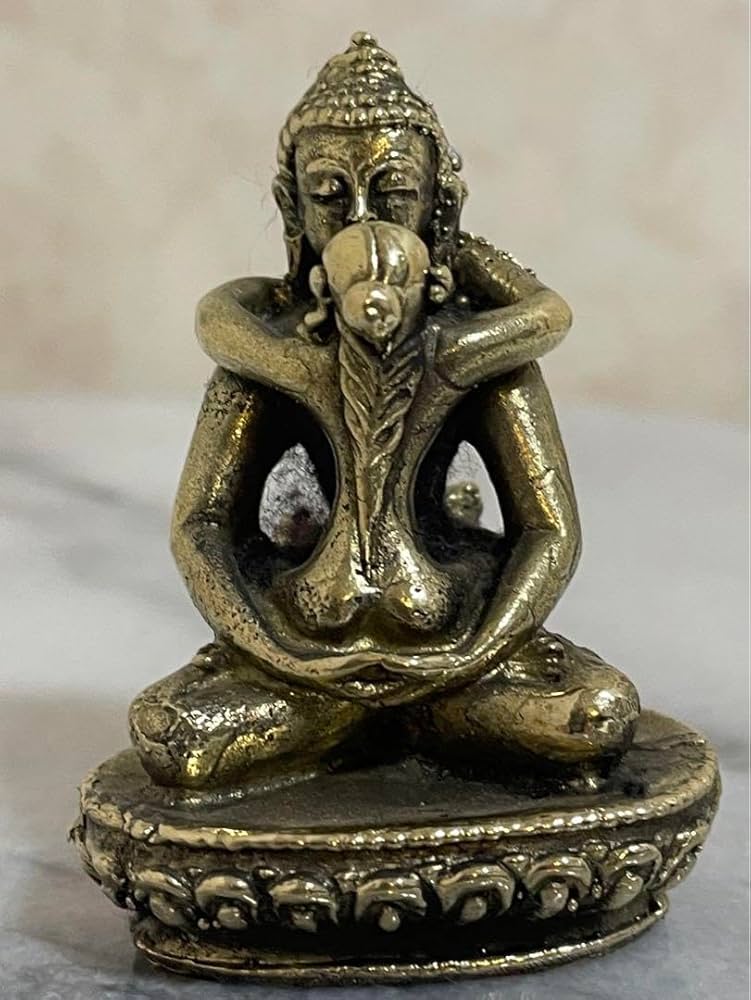 Amazon.co.jp: チベット密教 仏教 シャクティ 歓喜仏 ヤブユム像 秘仏