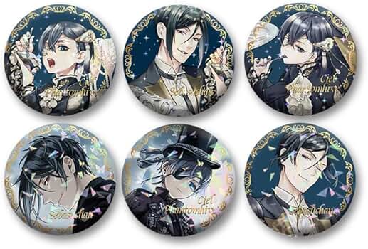 セバスチャン 特典 75mm缶バッジ サーカス 黒執事 セバスチャン 特典