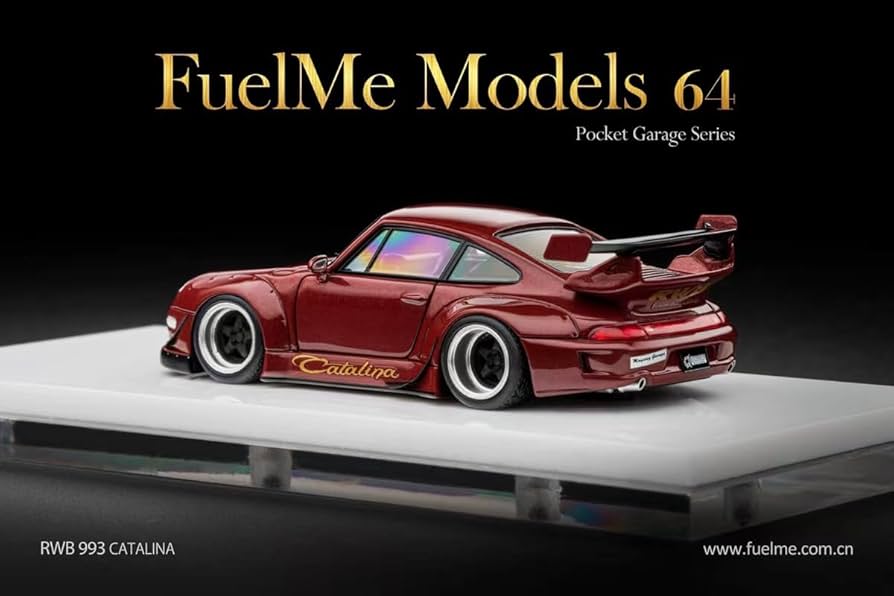 Amazon | 1/64 FuelMe RWB 993 ポルシェ CATALINA 赤 | プラモデル 通販
