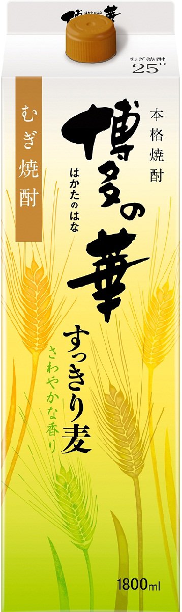 Amazon.co.jp: 福徳長 博多の華 すっきり麦パック [ 焼酎 25度 1800ml