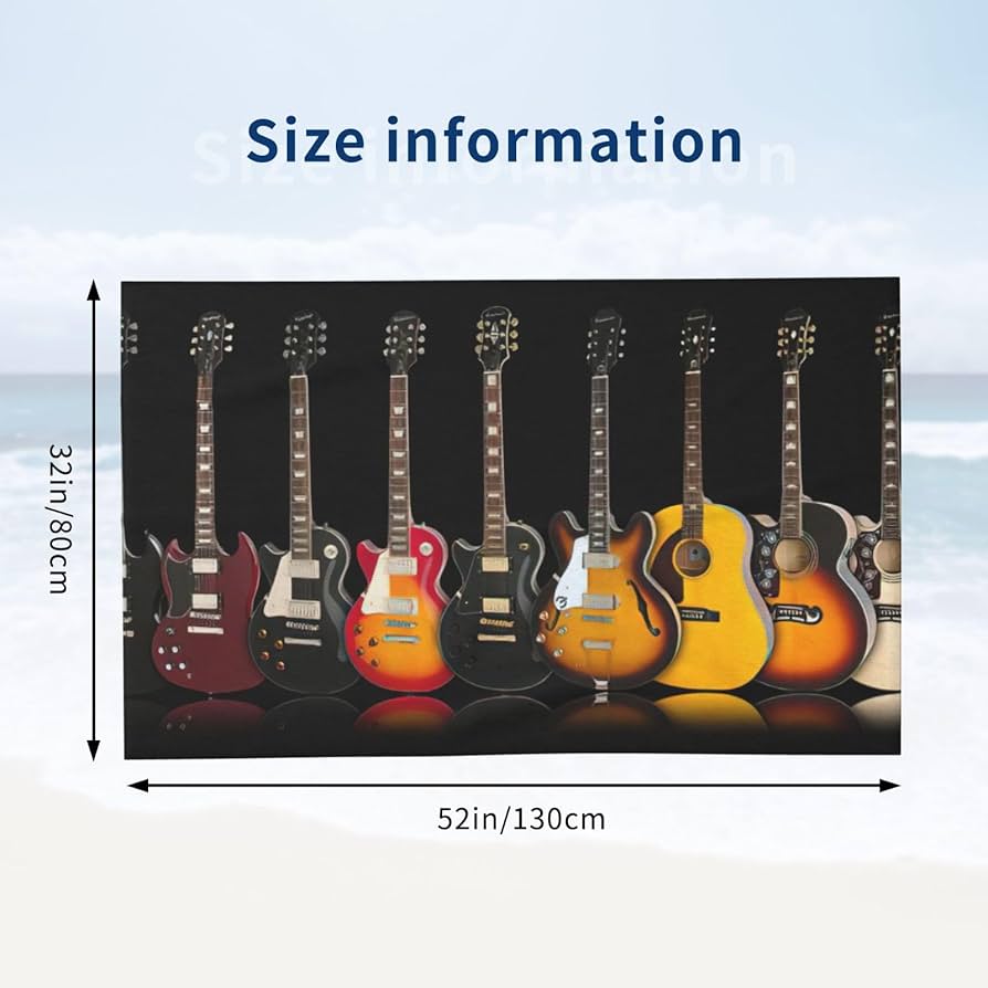 Amazon｜かわいいエレキギタープリント 軽量 砂なし マイクロ