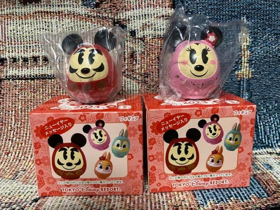 Amazon.co.jp: フィギュア お正月 2023 だるま ミッキー ミニー : おもちゃ