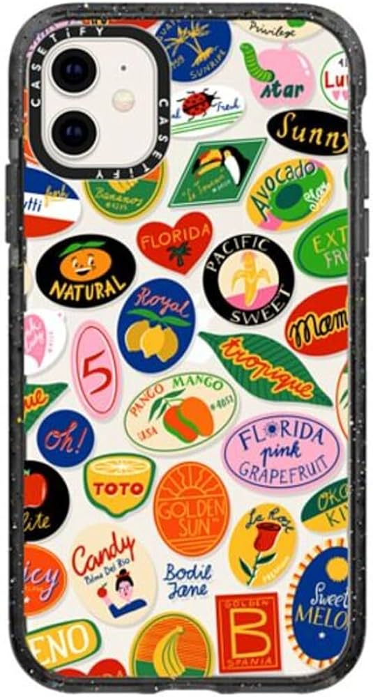 Amazon.com: CASETiFY Impact Case for iPhone 11 - Fruit Stickers