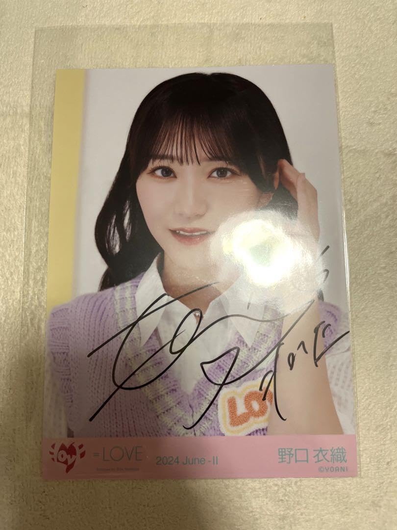 ぽ*こ様 イコラブ 野口衣織 直筆チェキ 6周年コンサート ぽ*こ様