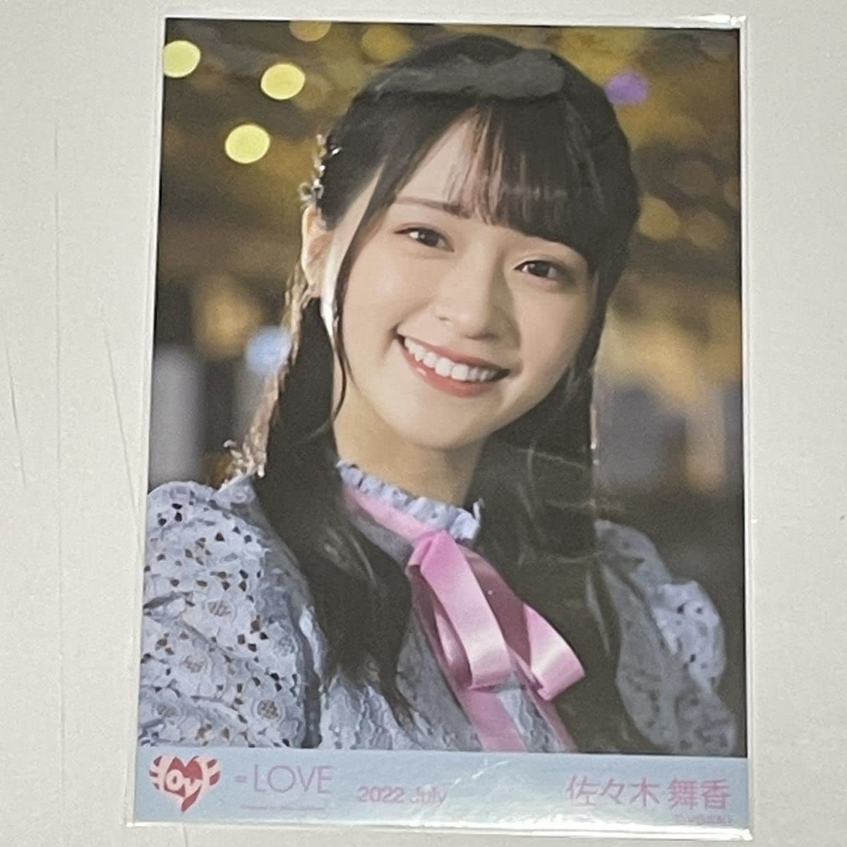 佐々木舞香 モーリーファンタジーコラボ 直筆 生写真 LOVE イコラブ