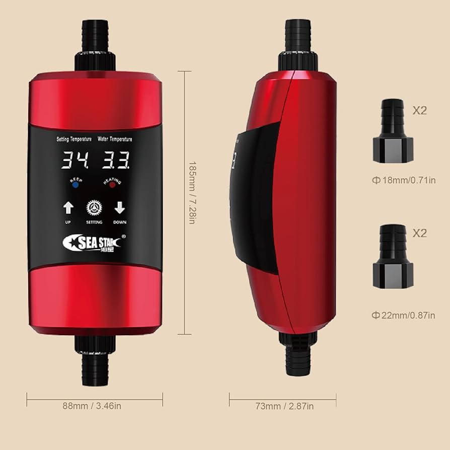 Quaford インラインヒーター 外部式 ヒーター 300W PSE認証品